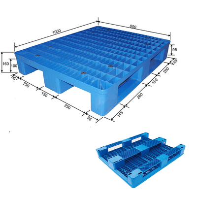 1000x800医学のための積み重ね可能なプラスチック パレットHDPEの耐湿性