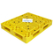 PPのHDPEの黄色いプラスチック パレット積み重ね可能な100%のバージン材料