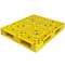 軽量のHDPEの格子パレット黄色いプラスチック パレット120x100x15cm