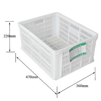 白い輸送の積み重ね可能なプラスチック木枠のプラスチック折る収納箱