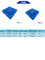 青い1200*1400mmはRotoがプラスチック パレットを形成したプラスチック パレットをリサイクルした