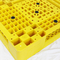 軽量のHDPEの格子パレット黄色いプラスチック パレット120x100x15cm