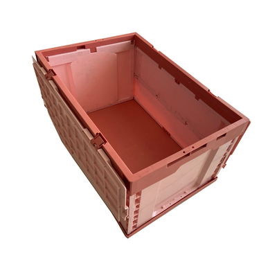 付けられたふたが付いている折るHDPEのプラスチック貯蔵の木枠